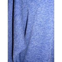 Chabrowy sweter typu melanż OVERSIZE z wydłużonym tyłem